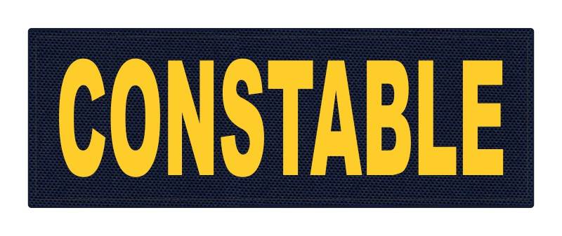 CONSTABLE ID Patch - 8.5x3.0 - Gold Lettering - Navy Backing - Hook Fabric - Click for larger image CONSTABLE ID Patch - 8.5x3.0 - Gold Lettering - Navy Backing - Hook Fabric
